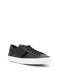 Baskets basses en cuir noires D.A.T.E