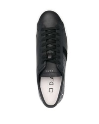 Baskets basses en cuir noires D.A.T.E