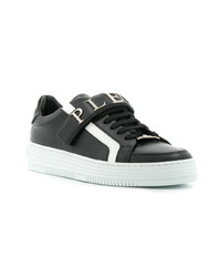 Baskets basses en cuir noires Philipp Plein