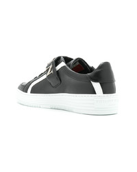 Baskets basses en cuir noires Philipp Plein