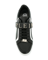 Baskets basses en cuir noires Philipp Plein