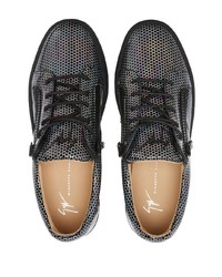 Baskets basses en cuir noires Giuseppe Zanotti