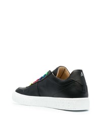 Baskets basses en cuir noires Philipp Plein