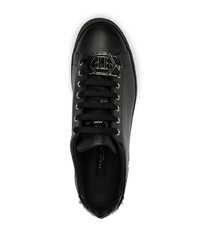 Baskets basses en cuir noires Philipp Plein