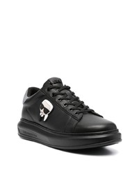 Baskets basses en cuir noires Karl Lagerfeld