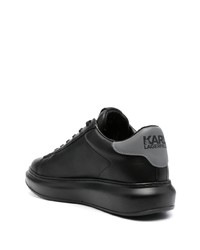 Baskets basses en cuir noires Karl Lagerfeld