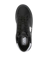 Baskets basses en cuir noires Karl Lagerfeld