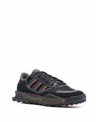 Baskets basses en cuir noires adidas