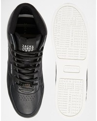 Baskets basses en cuir noires