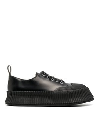 Baskets basses en cuir noires Jil Sander