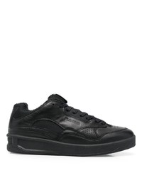 Baskets basses en cuir noires Jil Sander