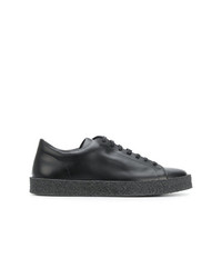 Baskets basses en cuir noires Jil Sander