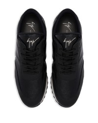 Baskets basses en cuir noires Giuseppe Zanotti