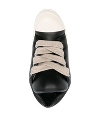 Baskets basses en cuir noires Rick Owens