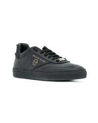 Baskets basses en cuir noires Philipp Plein