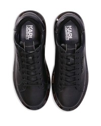 Baskets basses en cuir noires Karl Lagerfeld