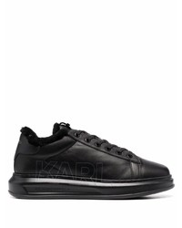 Baskets basses en cuir noires Karl Lagerfeld