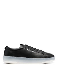 Baskets basses en cuir noires Karl Lagerfeld