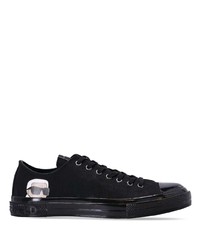 Baskets basses en cuir noires Karl Lagerfeld