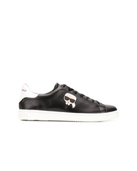 Baskets basses en cuir noires Karl Lagerfeld