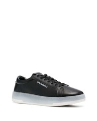 Baskets basses en cuir noires Karl Lagerfeld