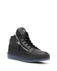 Baskets basses en cuir noires Giuseppe Zanotti