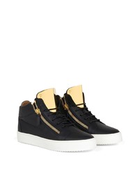 Baskets basses en cuir noires Giuseppe Zanotti