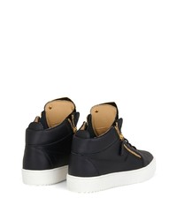 Baskets basses en cuir noires Giuseppe Zanotti