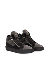 Baskets basses en cuir noires Giuseppe Zanotti