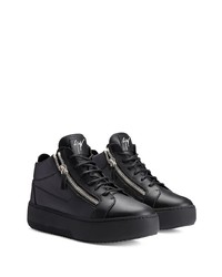 Baskets basses en cuir noires Giuseppe Zanotti