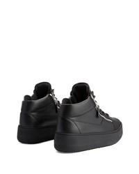 Baskets basses en cuir noires Giuseppe Zanotti