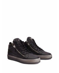 Baskets basses en cuir noires Giuseppe Zanotti