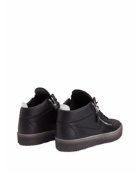 Baskets basses en cuir noires Giuseppe Zanotti