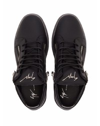 Baskets basses en cuir noires Giuseppe Zanotti