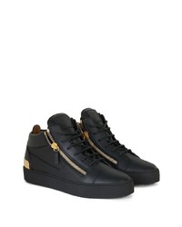 Baskets basses en cuir noires Giuseppe Zanotti