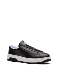 Baskets basses en cuir noires Car Shoe