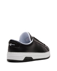 Baskets basses en cuir noires Car Shoe