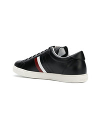 Baskets basses en cuir noires Moncler