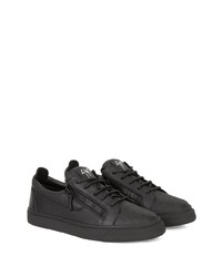 Baskets basses en cuir noires Giuseppe Zanotti