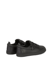 Baskets basses en cuir noires Giuseppe Zanotti