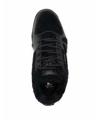 Baskets basses en cuir noires Giuseppe Zanotti