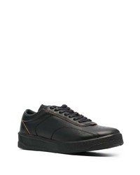 Baskets basses en cuir noires Jil Sander