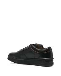 Baskets basses en cuir noires Jil Sander