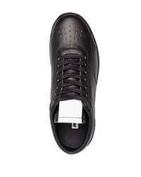 Baskets basses en cuir noires Jil Sander