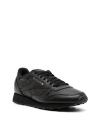 Baskets basses en cuir noires Reebok