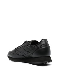 Baskets basses en cuir noires Reebok