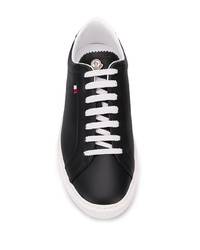 Baskets basses en cuir noires Moncler