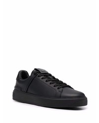 Baskets basses en cuir noires Balmain