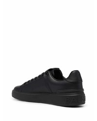 Baskets basses en cuir noires Balmain