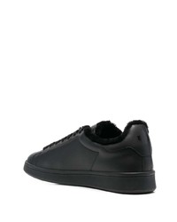 Baskets basses en cuir noires DSQUARED2